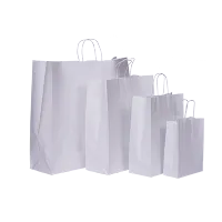 Afbeelding Basic papieren tassen - wit