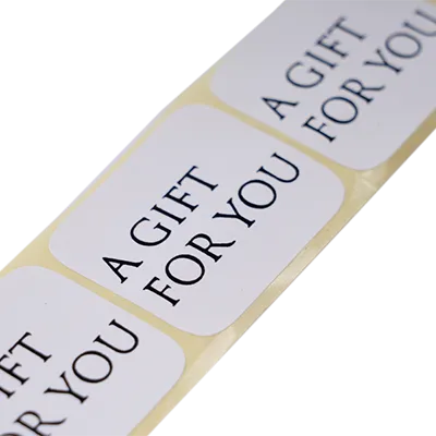 Cadeausticker op rol Stickers  – A gift for you - wit 1