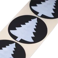 Afbeelding Stickers – Kerstboom - zwart