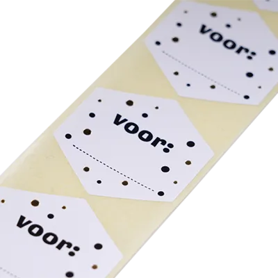 Cadeausticker op rol Stickers – Voor: - wit 1