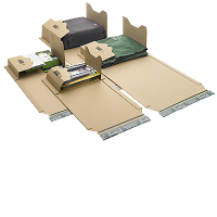 Afbeelding Bruine boekverpakking Eco geschikt voor A3 formaat (455x325x80)